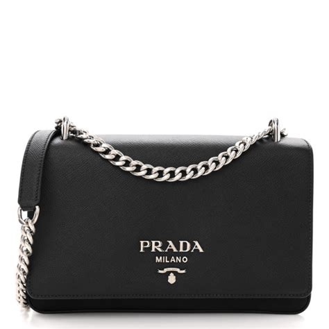 black prada toque|PRADA Saffiano Tessuto Nylon Chain Shoulder Bag Black .